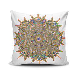 Aberto Design Funda de Cojín Mandala-33 Multicolor